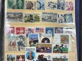 a picture of a collection of stamps on display in a case