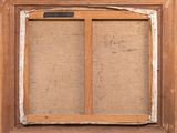 an image of a painting of a window with a message on it