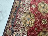 a cat that is sitting on a rug on the floor