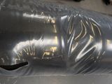 a piece of metal that has been wrapped in plastic