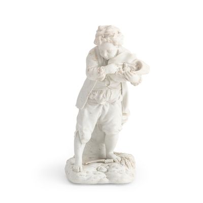 Figurine EN Biscuit, Manufacture DE Niderviller, Vers 1780