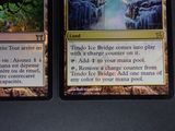 two cards with a picture of a waterfall in the middle of them