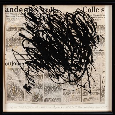 an image of a black and white drawing of a heart on an old book