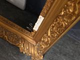 a cat that is sitting on the floor in front of a mirror