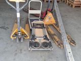 a pallet with a fork and a fork on it in a warehouse