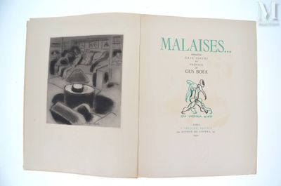 un livre ouvert sur lequel figure l'image d'un homme coiffé d'un chapeau