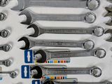 a close up of a bunch of wrenches on a table