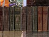 beaucoup de livres sur une étagère dans une vitrine
