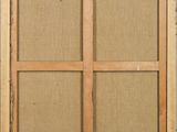 a painting of a wooden frame with four panels on it