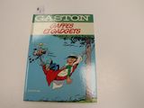 an old comic book with a picture of a man flying through the air