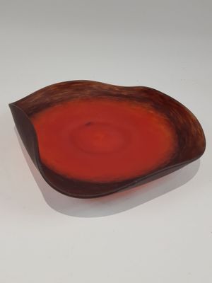 SCHNEIDER - Coupe de forme carrée à bords retournés en verre…