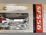 a box with a model of a motorcycle inside of it
