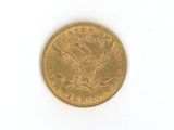 an image of a gold coin on a white surface