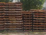 a large pile of bricks stacked on top of each other
