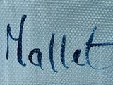 a picture of a towel with the word halle written on it