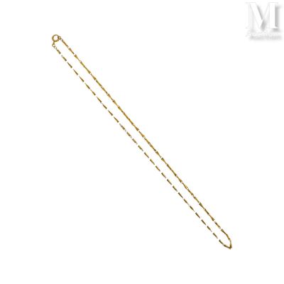 Chaine giletière Chaine giletière en or jaune 18k (750°/°°) … - Photo 1