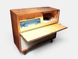 a radio that is sitting on top of a table