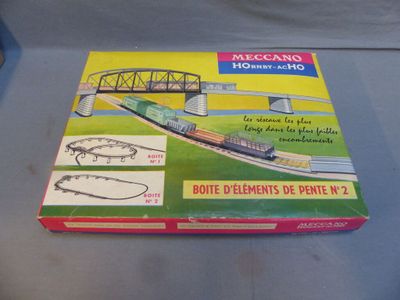 Meccano Lot de 8 rails anciennes courbes et Droites , Trains -Hornby Meccano