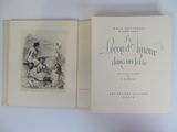 an open book with a picture of a woman and a child
