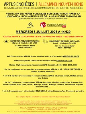 publicité de la vente