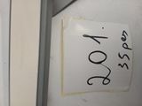 a picture of a sign on the door of a refrigerator