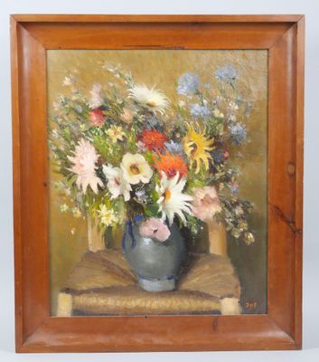 Marcel DYF (1899-1985) Fleurs au Pichet Alsacien
