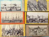 beaucoup de vieilles photos de bateaux sur l'eau