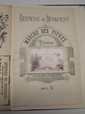 an old book with a picture of a man on it