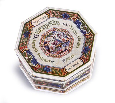 a decorative box with a picture of a man riding a horse