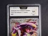 a close up of a card with a pokemon character on it
