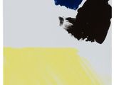 an image of a painting with blue and yellow paint on it