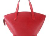 louis vuitton red epi leather tote bag