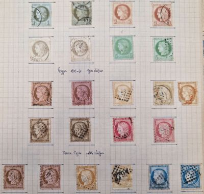an image of a sheet of stamps with different designs on them