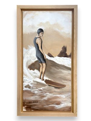 Pablo ELIZAGA (né en 1967) Surfeur Côte des basques