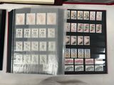 a picture of a collection of stamps on a table