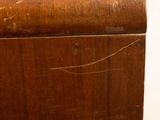 a close up of a piece of wood that has been scratched off