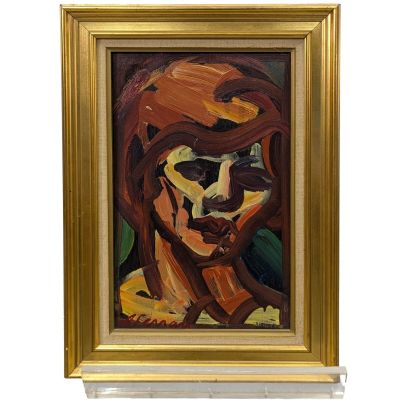 Antoine FERRARI (1922 - 1991) Portrait de Maryse GANDOLFO