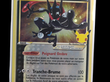 a pokemon card with a picture of a black and white pokemon