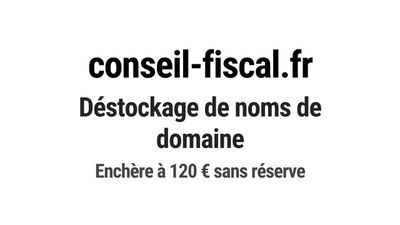 Nom de domaine conseil-fiscal.fr.