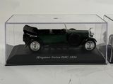 a small model of a car in a display case