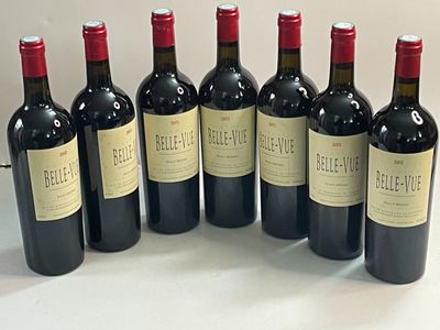 7 bouteilles Château BELLEVUE 2002