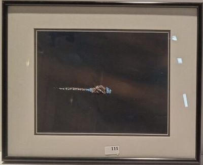 la photo d'une photo représentant un avion, dans un cadre