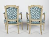pair of louis xvi style armchairs