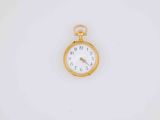an image of a gold pocket watch on a white background