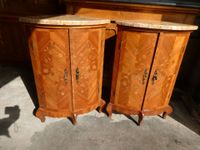 Paire d'encoignures en marqueterie de style Louis XV, bois d… (photo 4)
