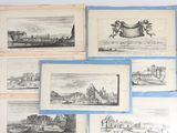Plusieurs dessins représentant des navires et des bateaux sont accrochés au mur.