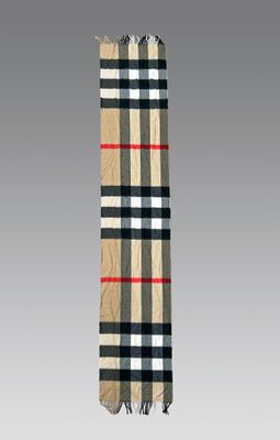 the large classic check cashmere scarf in camel