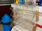 a display case that has a lot of items inside of it