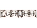 une paire de balustrades en fer forgé ornées de volutes et de volutes
