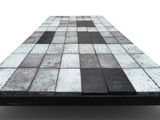 une image représentant une table fabriquée à partir de planches de bois